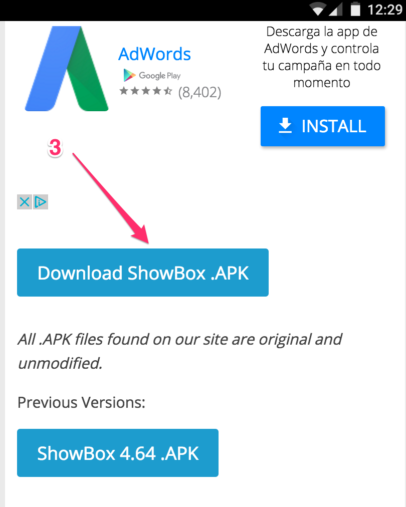 rawapk showbox apk download